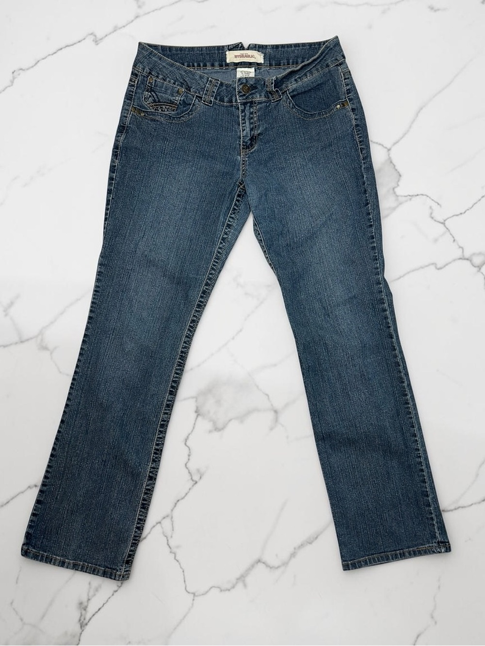 Vintage Hydraulic Women's Bootcut Jeans Low-rise